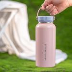 304 Stainless Steel Metal Type Custom Logo 1000ml Vacuum Bottle For Outdoor