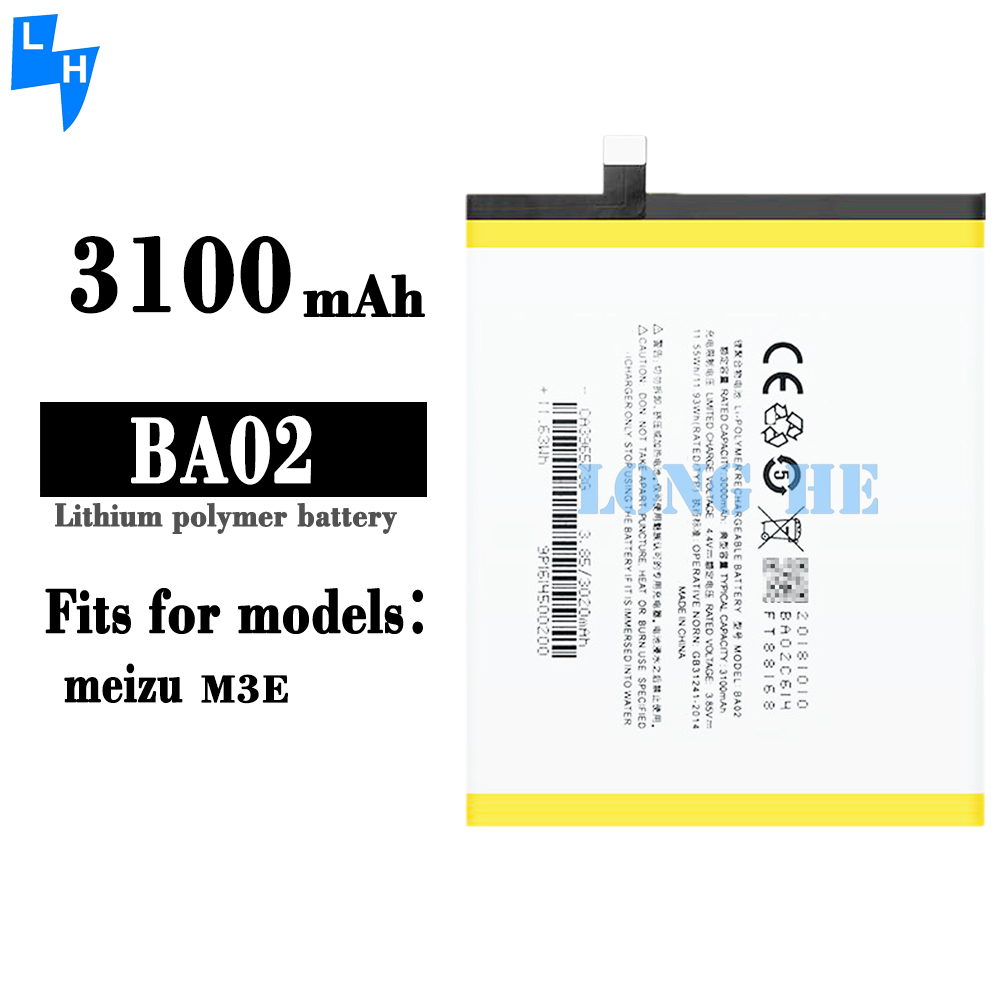 Original Lithium-Ion Mobile Battery for Meizu Meizy M3E BA02 Replacement