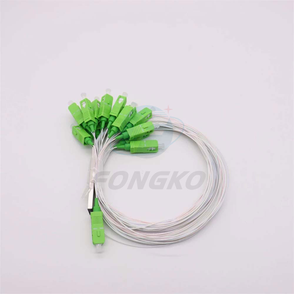 Mini Type Fiber Optic Spliter , 0.9m SC APC Optical Splitter