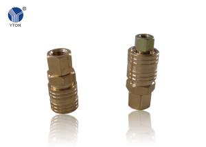 China Golden / Silver Color Metal Pipe Joints , Pipe Quick Connect Different Size factory