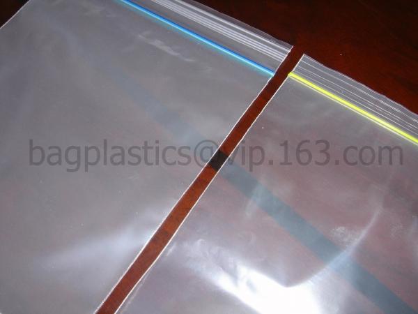 household use double track food storage zipper bag, FDA Best quality Double tracking Recycle plastic reclosable zipper B