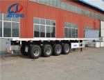 Steel Semi-Trailer 2 Axles Designed for Heavy-Duty Container Transportation
