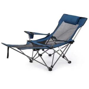 China Aluminium Outdoor Folding Camping Chair Portable and Adjustable Moon Beach Lounger Chair factory