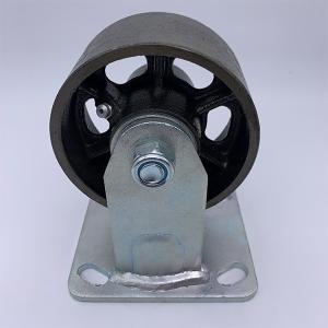 China 5 Inch Rigid Industrial Cast Iron Caster factory