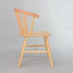 Mail Packing Rubber Wood Frame Nordic Solid Wood Dining Chairs for Hotel and