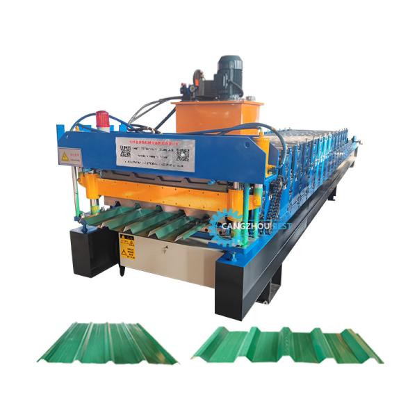 Durable Double Layer Trapezodial Steel Profile Roofing Sheet Roll Forming