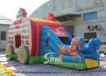 Kids Pink Princess Carriage Inflatable Bouncy Castle Slide With Lead Free