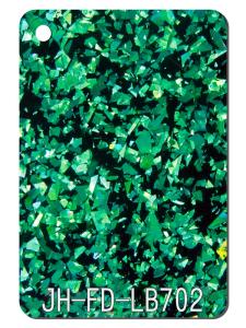 China 3mm Thick Green Black Glitter Acrylic Sheets Gift Packaging Box Rack Decor factory
