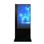 Floor Standing Transparent Touch Screen Monitor 55 Inch Android Viedo Player