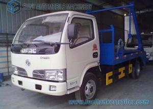 China 3cbm -5cbm small swing arm garbage truck Dongfeng 4x2 factory