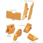 Casting Excavator Bucket Heel Shrouds Corner Wear Shoe For CAT 6040