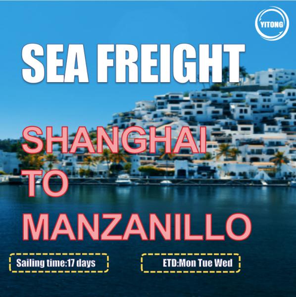 Direct Sailing NVOCC International Sea Freight From Shanghai To Manzanillo