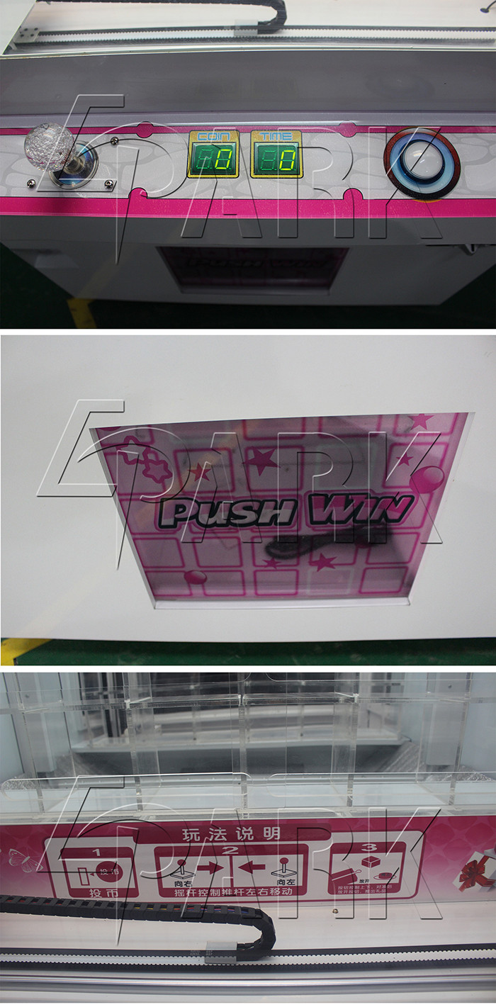 Shopping Mall Redemption Game Machine Coin Operated Push Toy Game