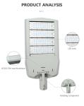 Die Casting Aluminum IP65 Waterproof Outdoor LED Street Light 70 Ra 5 200W/250W