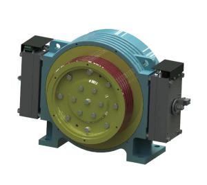 China 630kg Elv. Load Gearless Traction Machine For Elevator Upgrades And Renovations factory