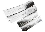 JEEP Cherokee 2014 2016 Side Door Sill Plates , Stainless Steel Scuff Plate