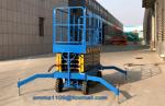 Hot SJY0.3-4 Model Mobile Scissor Lift Platform 300kg Load 4m Platform Height