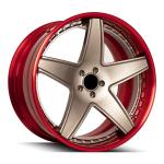 Deep Dish Lip Wheels 5 Spoke Aluminum Custom Forged Wheels 2 Pieces Forged Alloy
