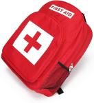 First Aid Backpack Empty Medical First Aid Bag Red Emergency Treatment