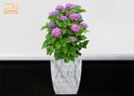 Marble Flower Pots Fiber Clay Plant Pots Decorative Clay Pots Resin Pot Planters