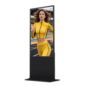 China Wide View High Quality Infrared Touch Floor Standing Digital Advertising Kiosk for Shopping Mall and Commercial Use factory