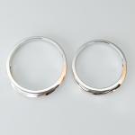 Small Diamonds Twist Line 18k ODM Customised Couple Rings