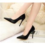 3088-2 Korean Fashion Pointed Shallow Mouth High Heels Nightclub Was Thin Sexy