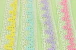 Recyclable Cotton Crochet Lace Trim Reusable Unstretched Contrast Patterned