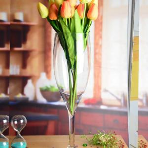 China Europe Style Long Stem Glass Vase Centerpiece For Party factory