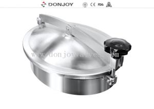 China 200mm Round Tank Manhole Cover Mirror / Matt Polished Without Pressure factory