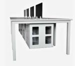 Cold Rolled Carbon Steel Office Furniture Desktop Computer Desks Knock Down