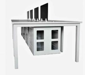 China Cold Rolled Carbon Steel Office Furniture Desktop Computer Desks Knock Down Structure factory