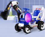 JIAXING Children Toy Fully 6v Electric Excavator Ride on Car for Kids Motor 380