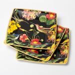 Oilproof Square Biodegradable Paper Plates Dish Tableware Set