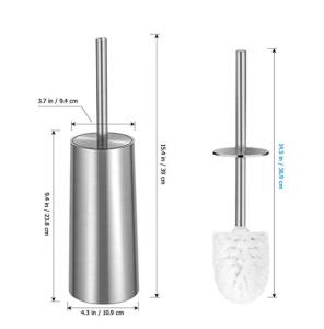 China Bathroom Accessories Toilet Brush And Holder Bristle Toilet Brush stainless steel holder factory
