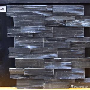 China Slate Culture Stone Black Color Slate Stone Wall Cladding Panels factory