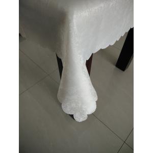 China BSCI audit passed-Luxuary 100% Polyester shinning jacquard tablecloth on sale