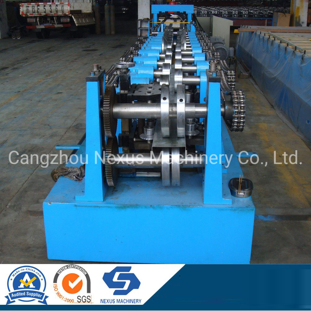 C Steel Shape Purline Rollforming Machine with Holes