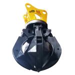 Multifunctional Excavator Rotation Orange Peel Grapple 4/5/6 Tines Grab Clamp