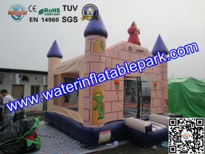 China Garden Hiring Inflatable Bouncy Castle House For Outdoor Game factory