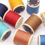 30g 0.6mm High Strength Cored For Leather Sewing 70m Polyester bonded Round