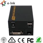 Single Mode DVI KVM Video To Video Fiber Media Converter 4K*2K LC Connector