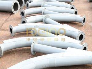 China Custom Ceramic Coated Pipe Composite Pipe Tee Wear Resistant Ceramic Tube factory