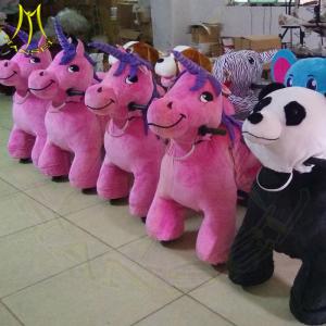 China Hansel amusement park game machine family walking plush animal toy ride factory