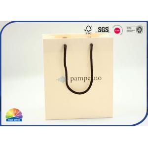 China Customized 4C Printed Paper Gift Bag With Handle Eco Friendly on sale