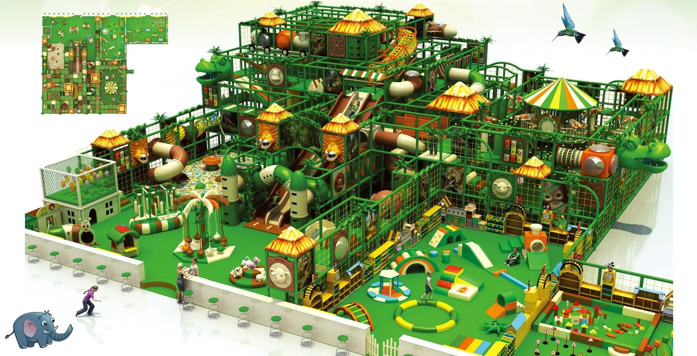 colorful theme adventure playground equipment kids indoor equipment with spider tower
