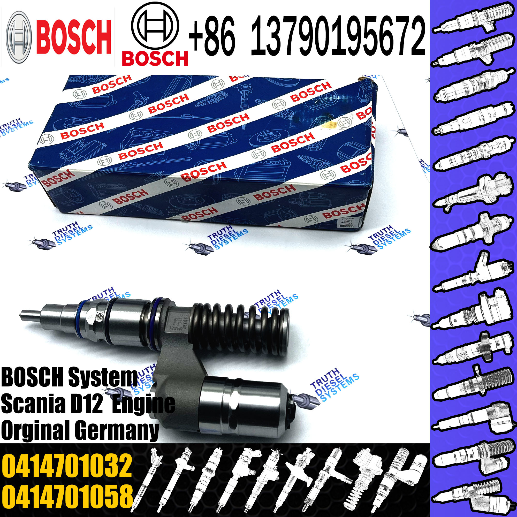 0414701030 Common Rail Injector 0414701032 0414701058 0414701059