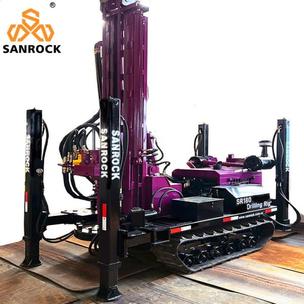 Water Drilling Rig Machine 60KW Diesel Engine Crawler Water Well Drilling Rig