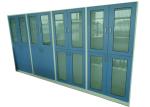 Glass door Biology Lab Furniture , Medical Storage Cabinet Epoxy Resin Coating