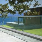 Moden design Aluminum Balcony 6005 6060 Vertical Wire Balustrade